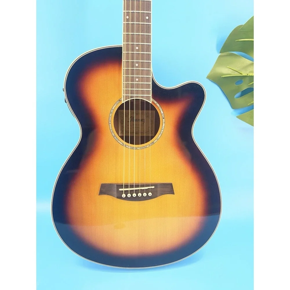 Beautiful Ibanez AEG10II-VS-R3-01 Acoustic Electric Guitar + Case